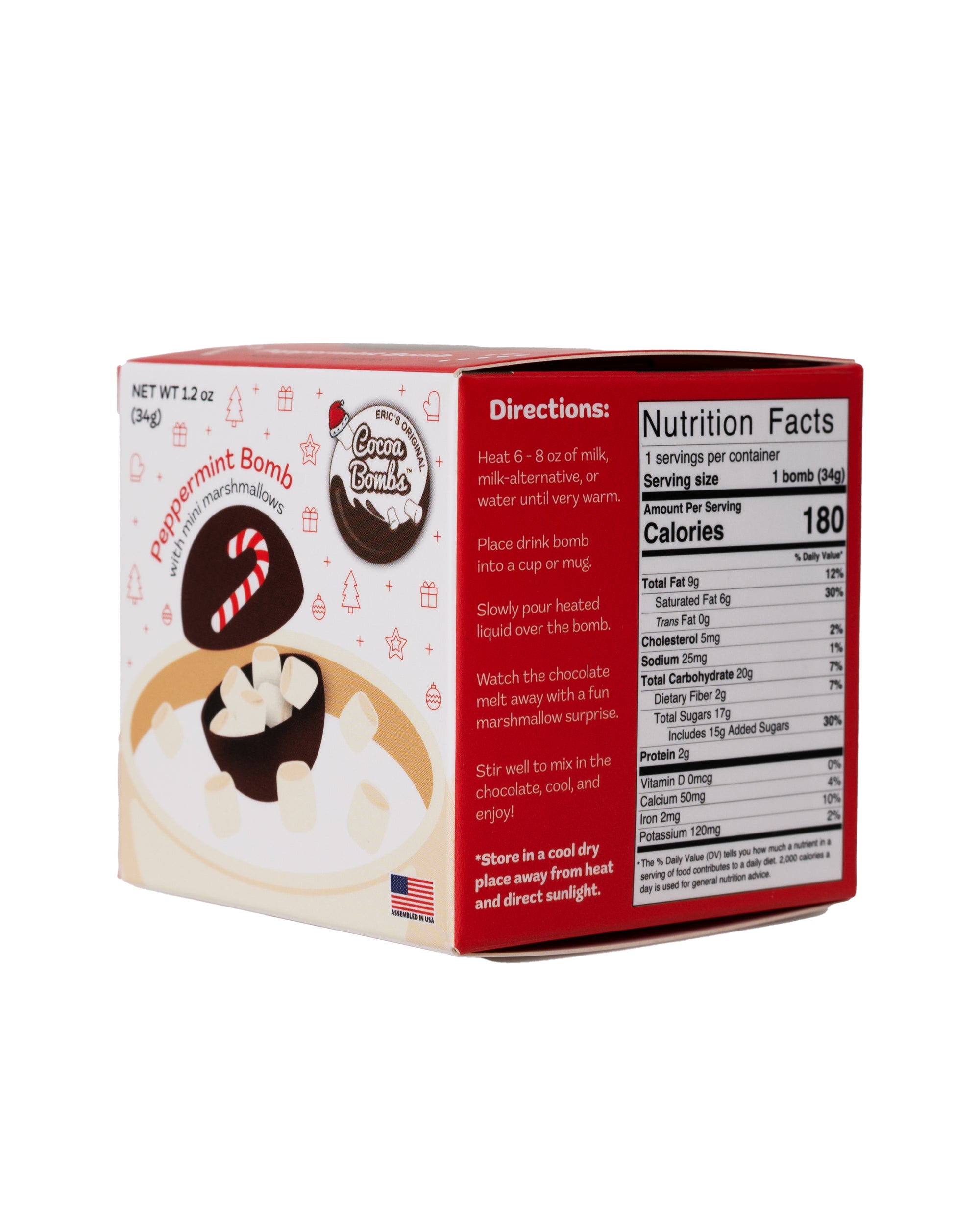 1 Pack Peppermint Cocoa Bomb
