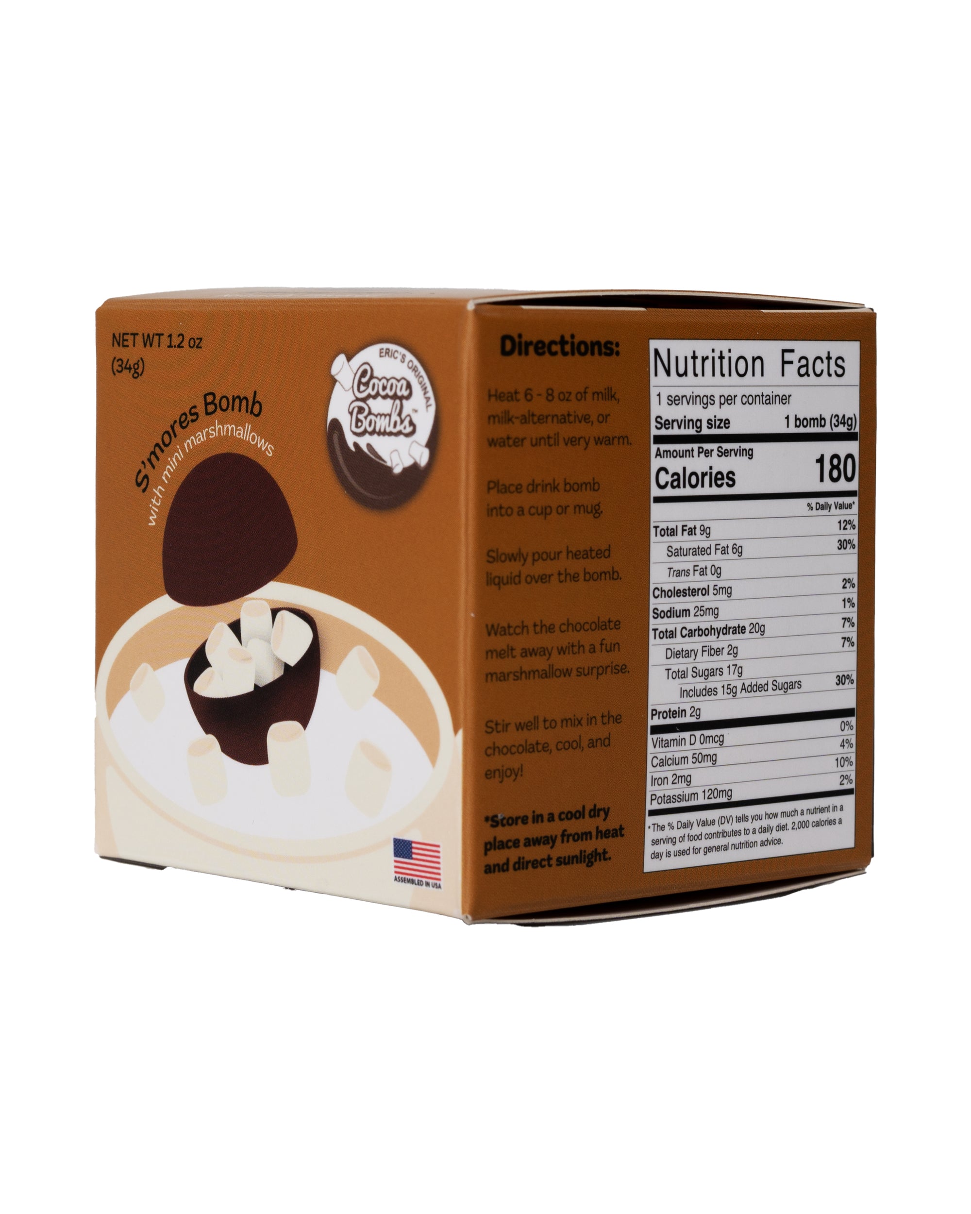1 Pack S'mores Cocoa Bomb