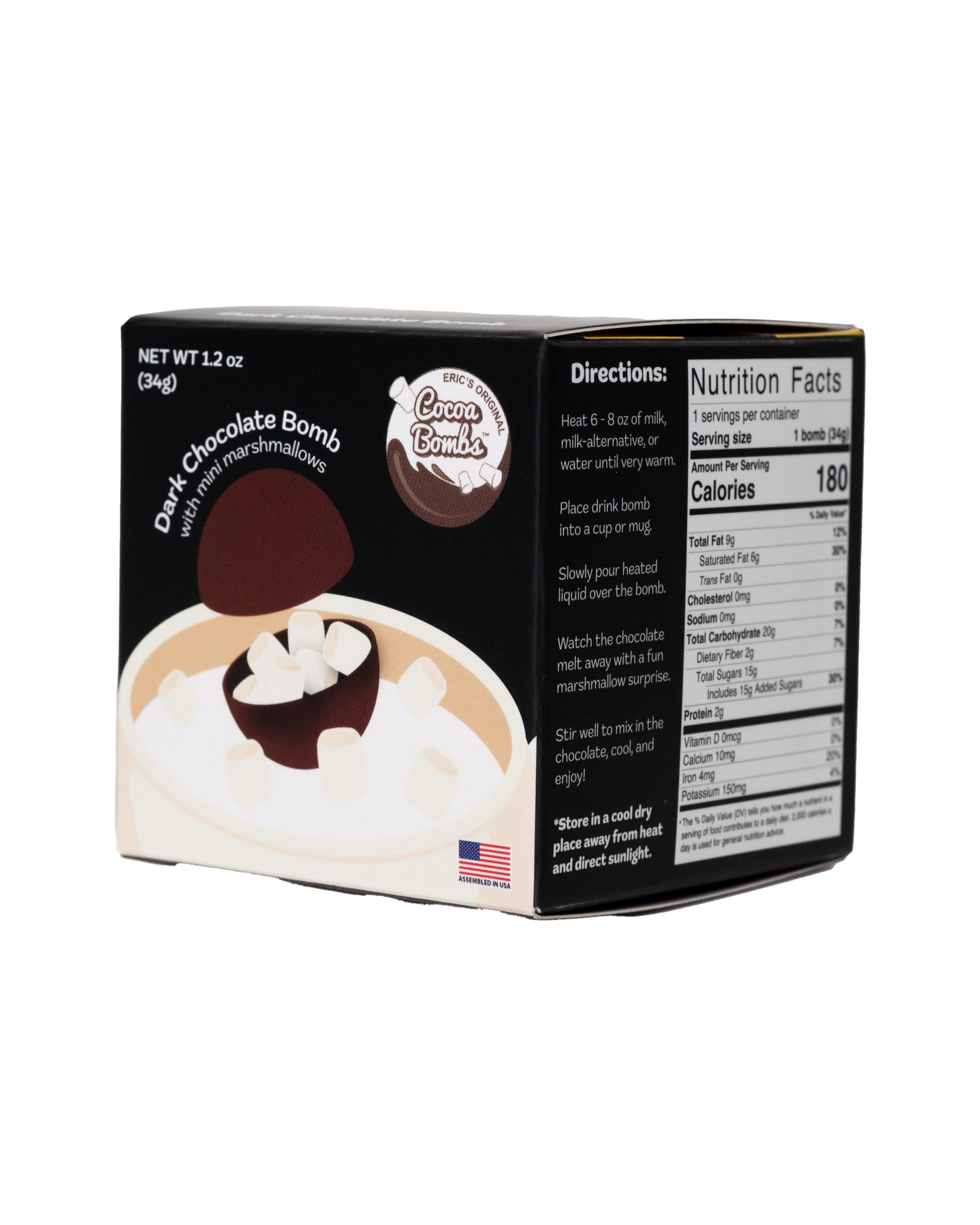 1 Pack Dark Chocolate Cocoa Bomb
