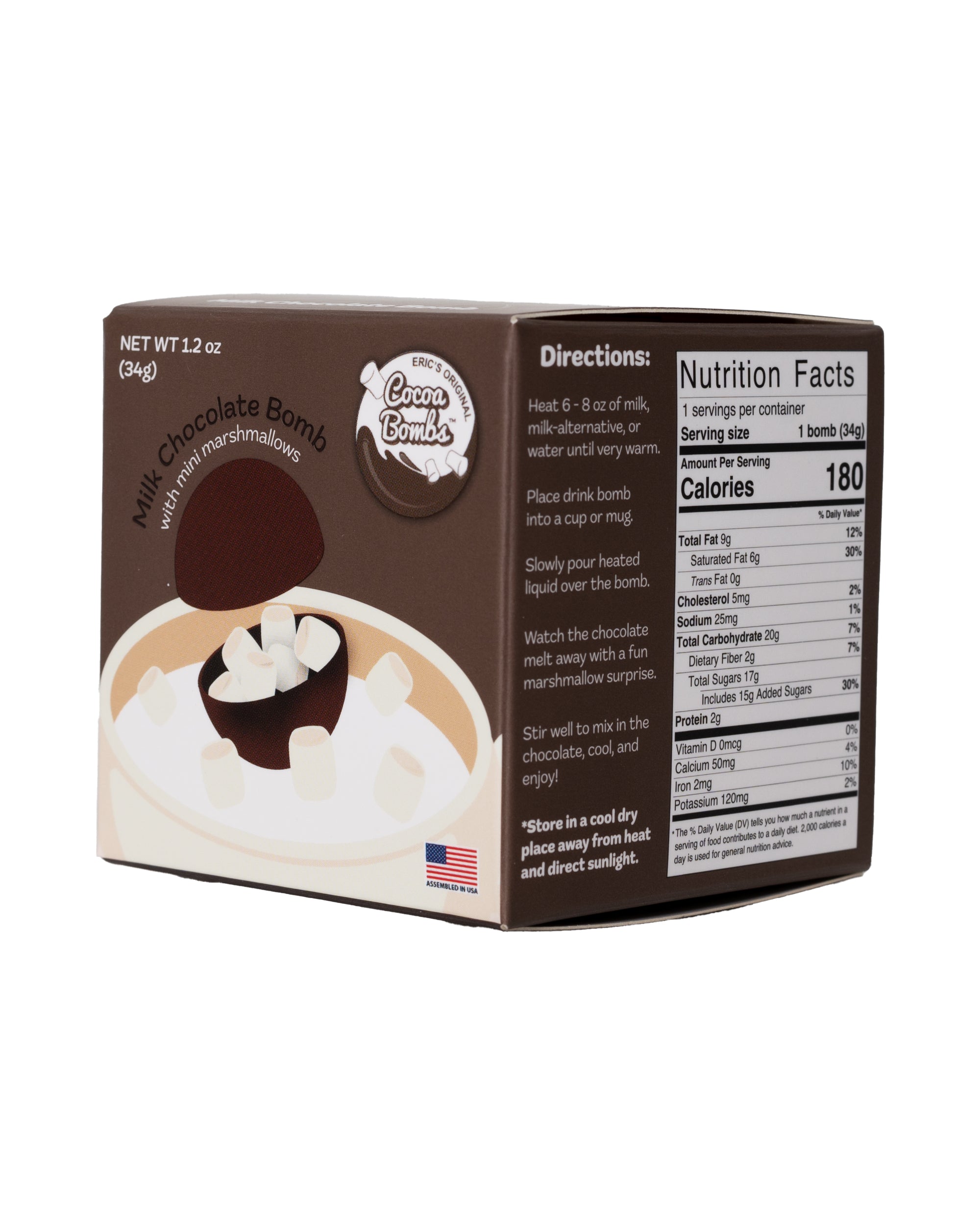 1 Pack Milk Chocolate Cocoa Bomb