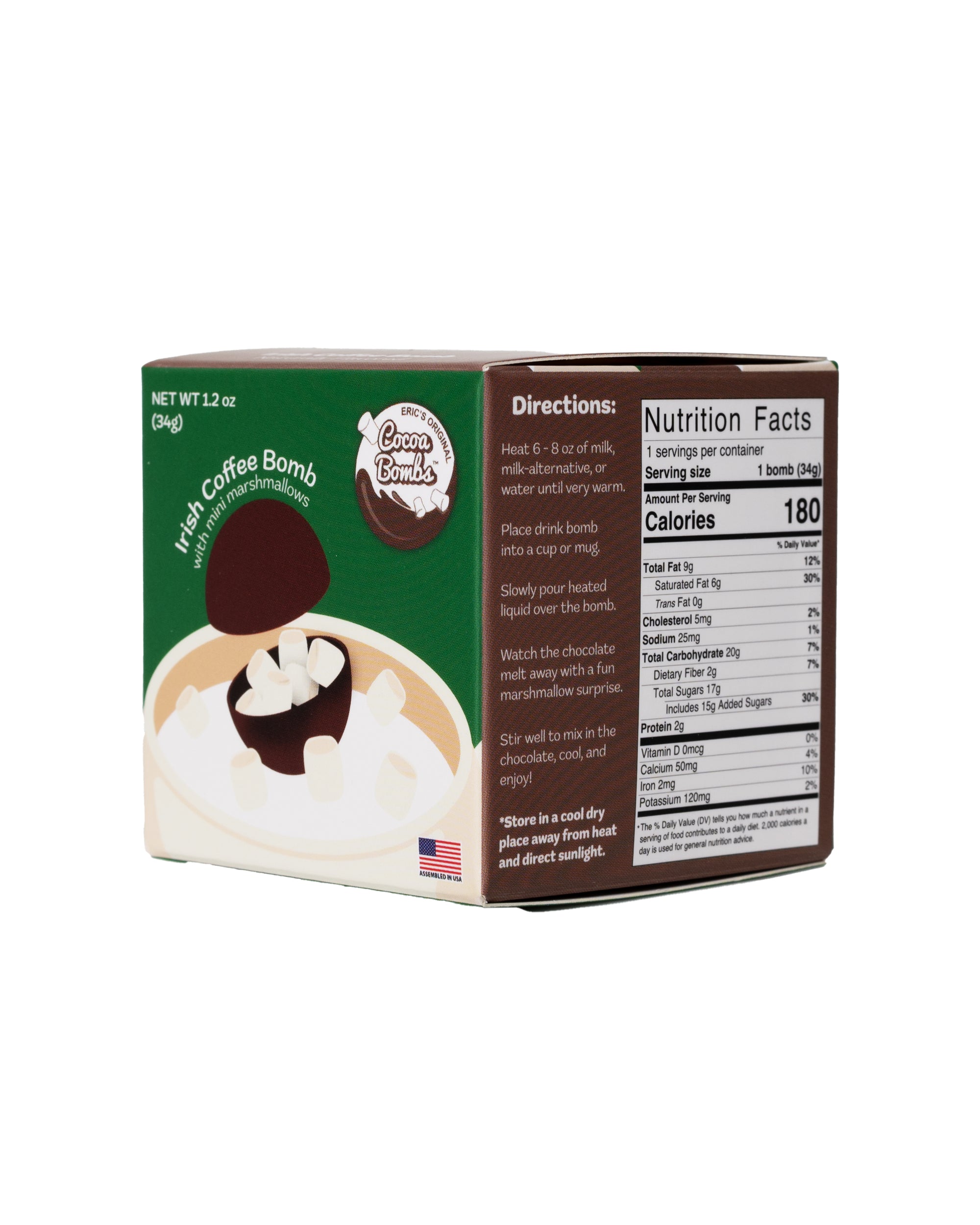 1 Pack Irish Coffee Cocoa Bomb