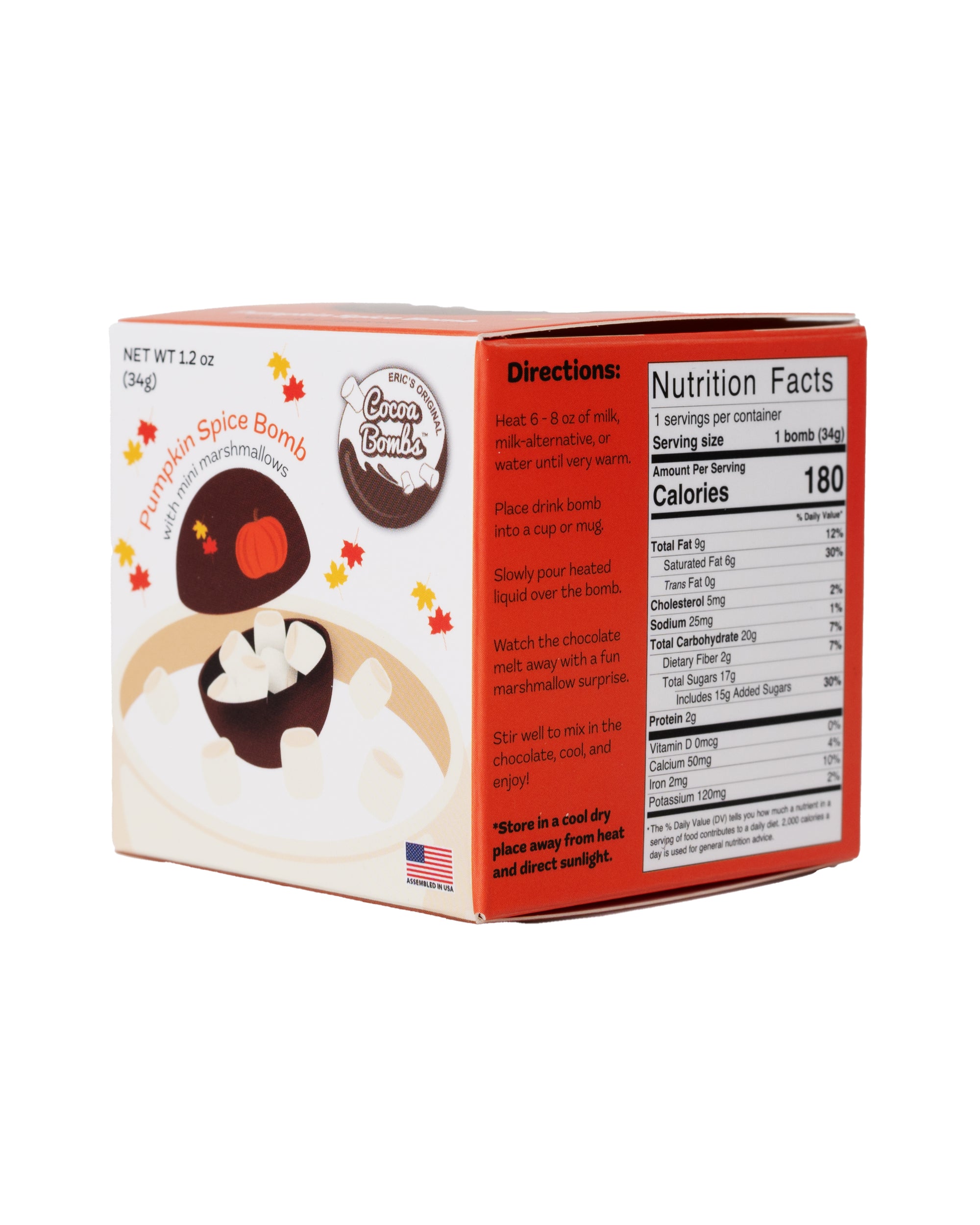 1 Pack Pumpkin Spice Cocoa Bomb