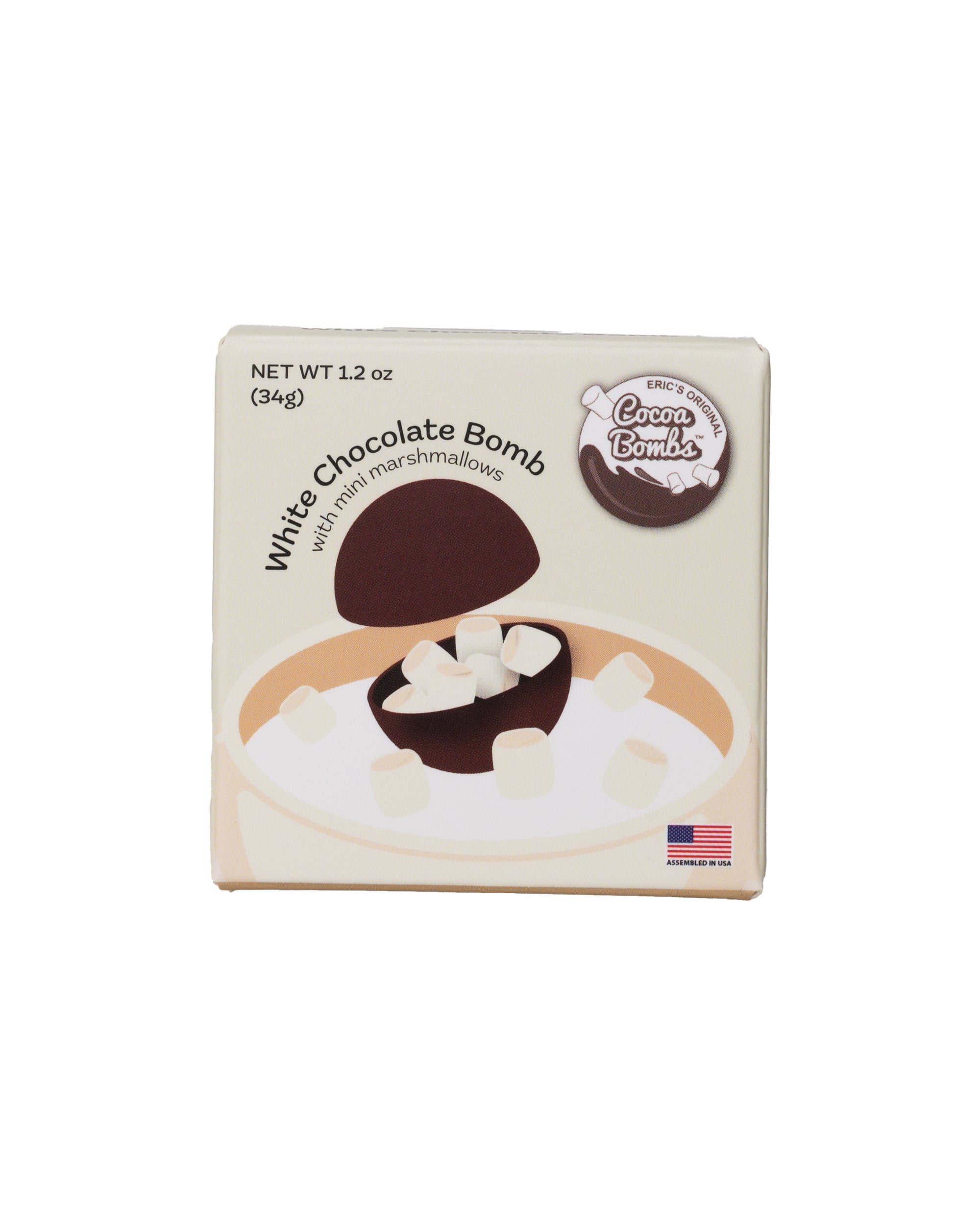 1 Pack White Chocolate Cocoa Bomb