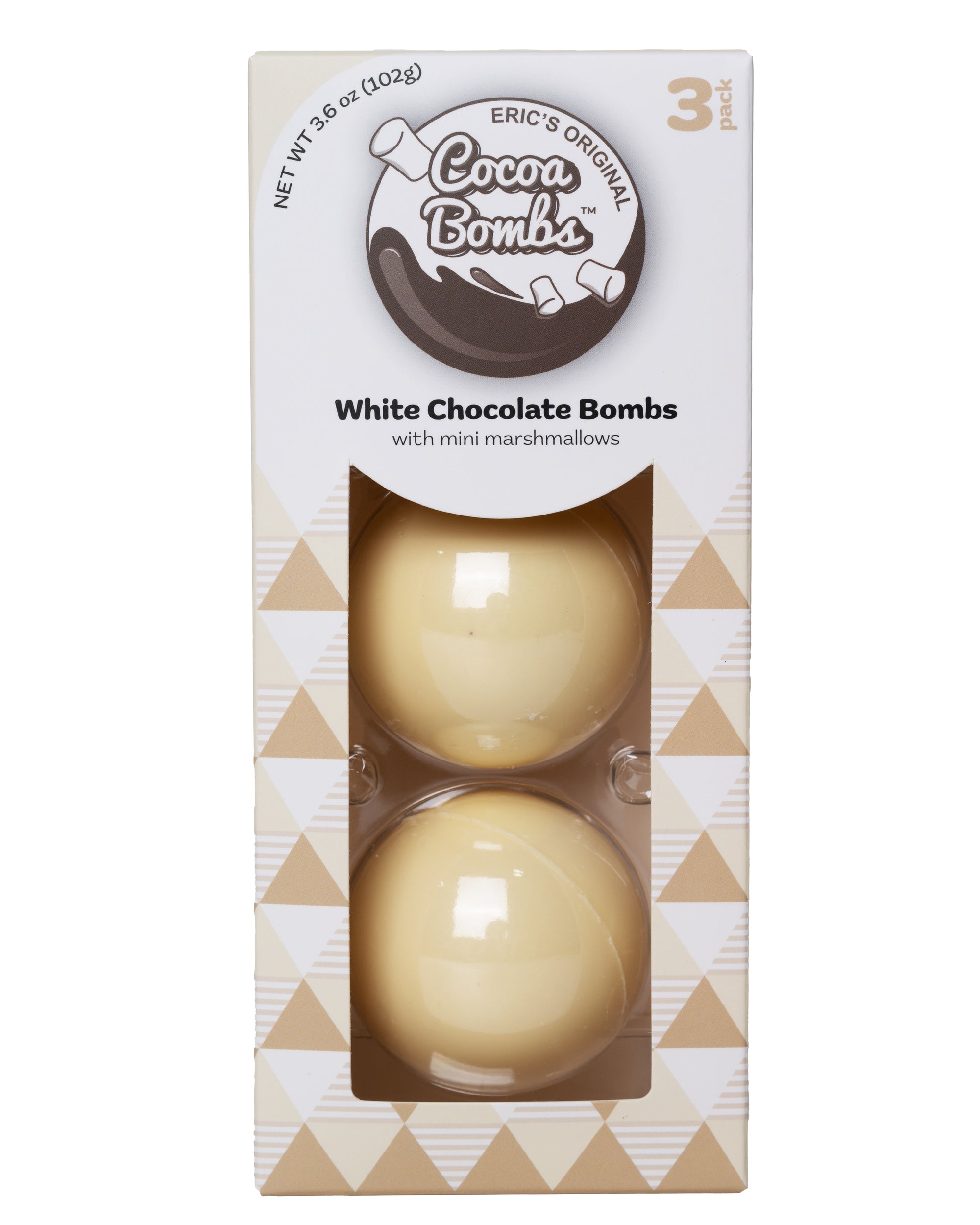 3 Pack White Chocolate Cocoa Bombs