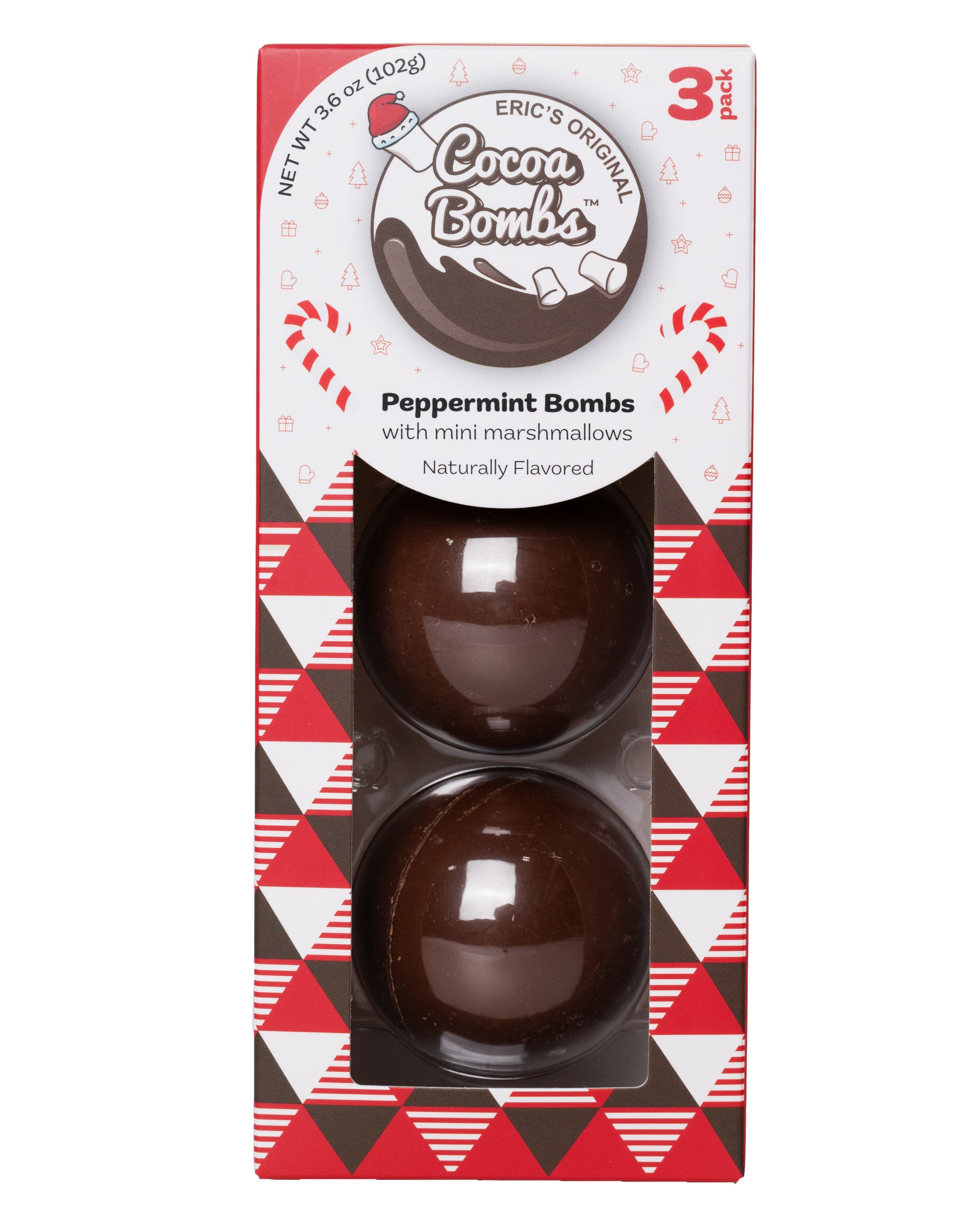 3 Pack Peppermint Cocoa Bombs