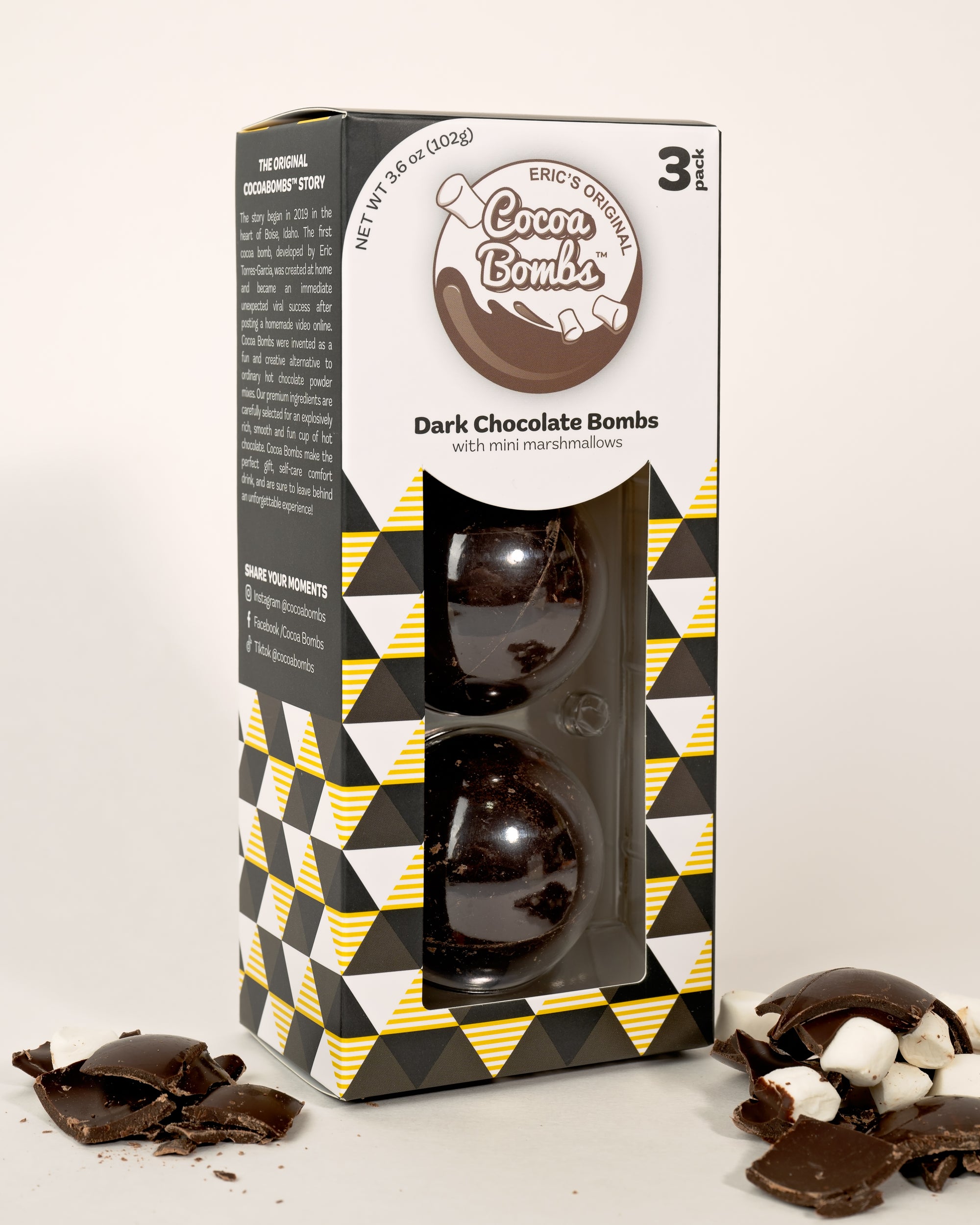 3 Pack Dark Chocolate Cocoa Bombs