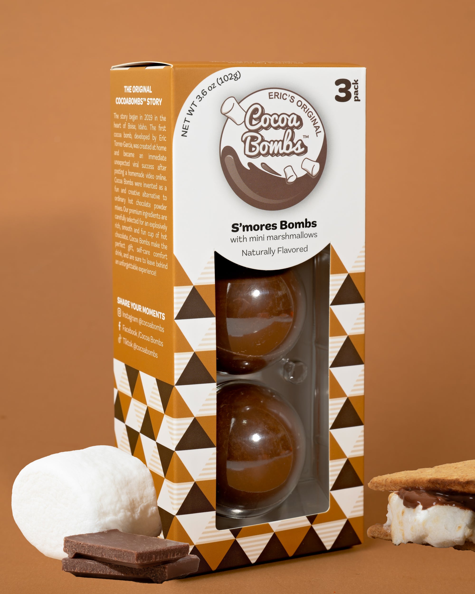 3 Pack S'mores Cocoa Bombs