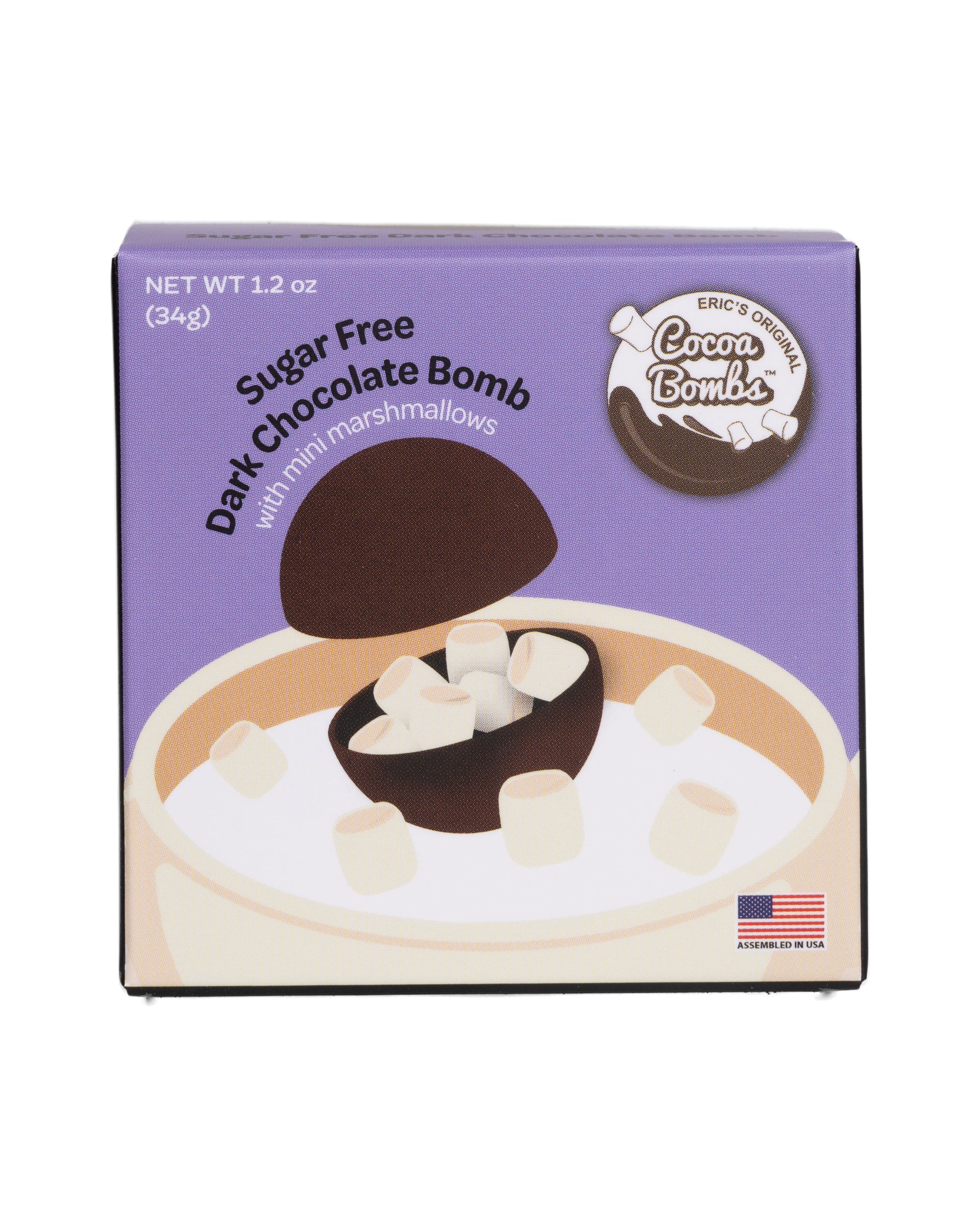 1 Pack Sugar Free Dark Chocolate Cocoa Bomb