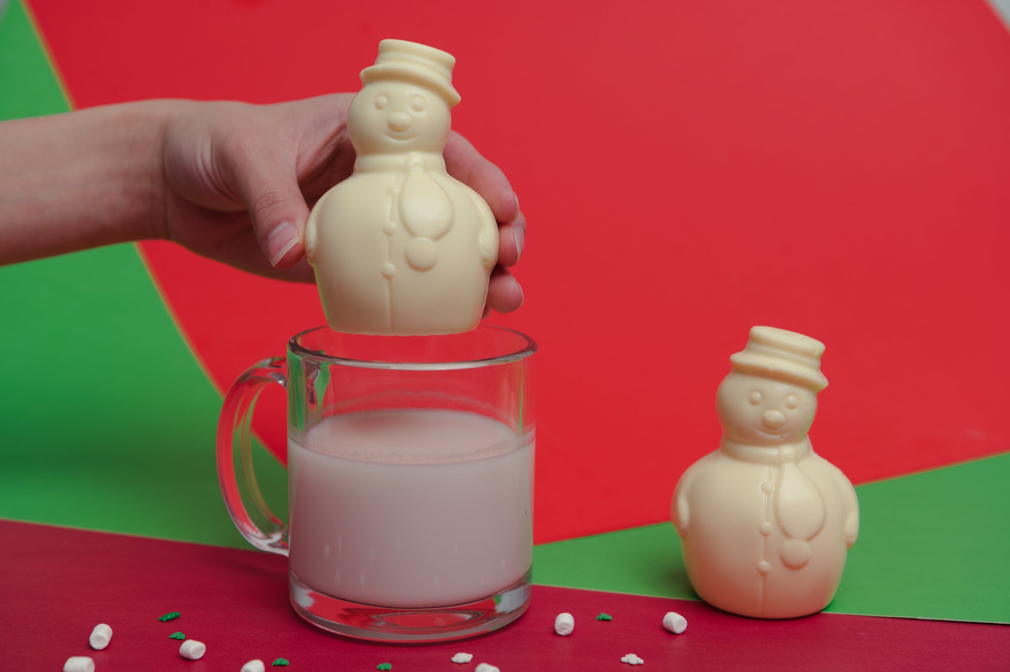 1 Pack Snowman White Chocolate Cocoa Bomb