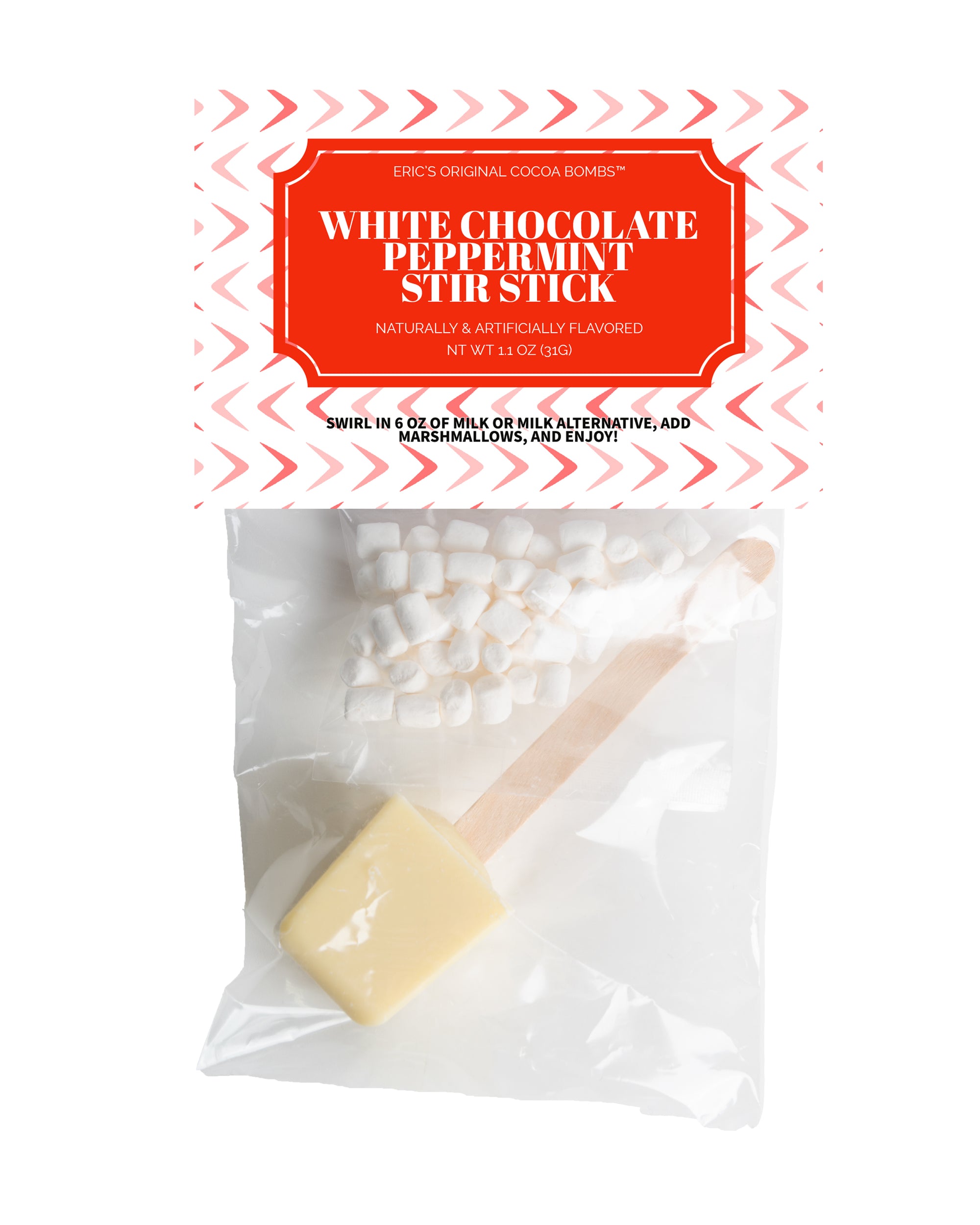White Chocolate Peppermint Hot Cocoa Spoon